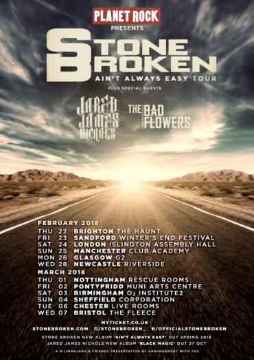 Stone Broken, Jared James Nichols, The Bad Flowers in CHESTER 2018